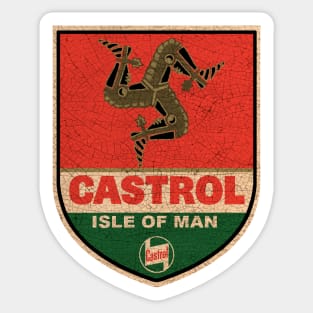 Isle Of Man TT shield Vintage as hell Sticker